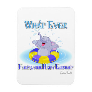 Íman O que quer que flutue seu elefante feliz