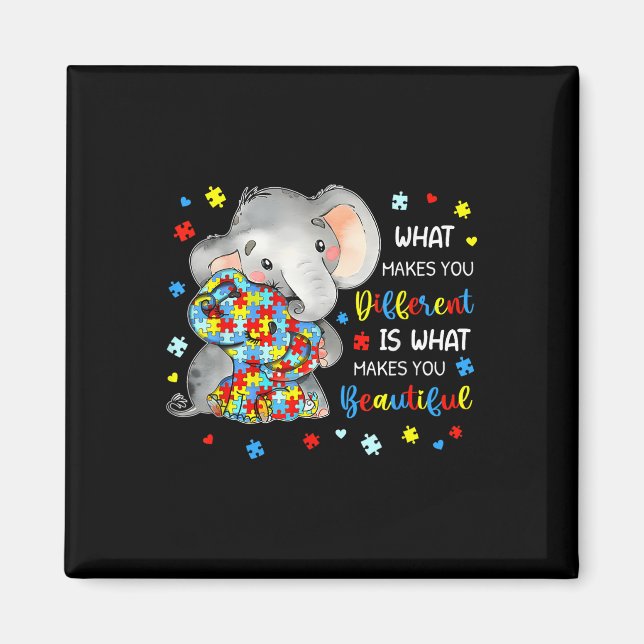 Íman O Que Te Faz Diferente Autismo Elefante (Frente)