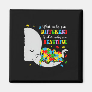 Íman O Que Te Torna Diferente Bela Autismo Elefante