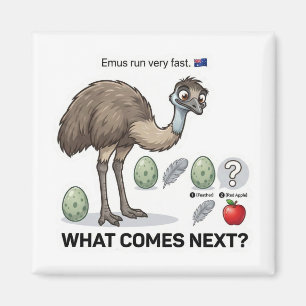 Íman O que vem a seguir? Jogo de Lógica Emu Austrália