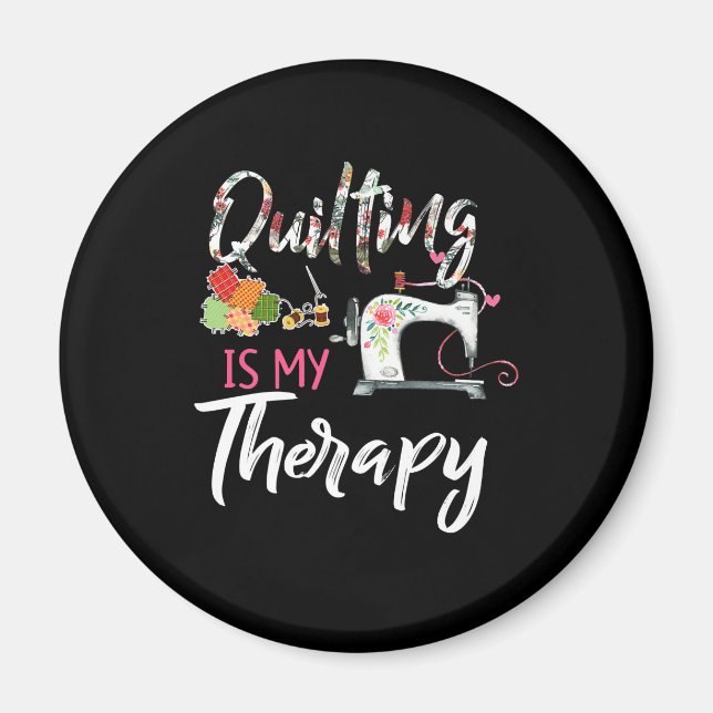 Íman O Quilting É A Minha Terapia | Sobresselente Engra (Frente)