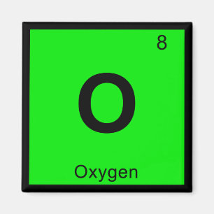 Íman O - Química do Oxigênio Símbolo da Tabela Periódic