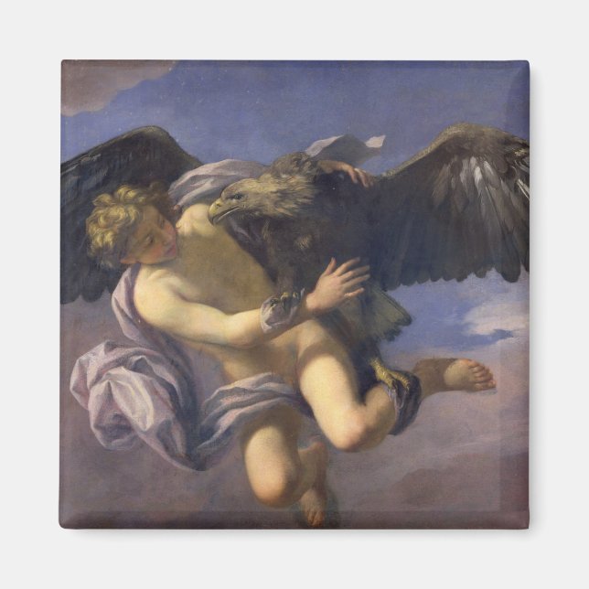 Íman O rapto de Ganymede, 1700 (óleo na canvas) (Frente)