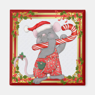 Íman O rato ajusta o papai noel