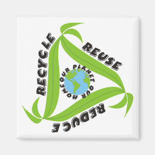 Íman O reciclar, reusar, reduz ímãs