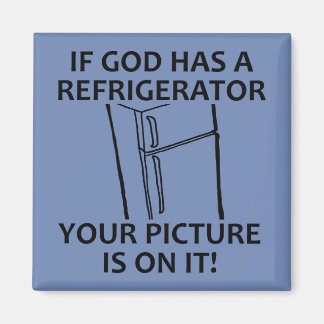 Íman O Refrigerador de Deus Cristão Sua Foto