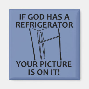 Íman O refrigerador do deus cristão sua imagem