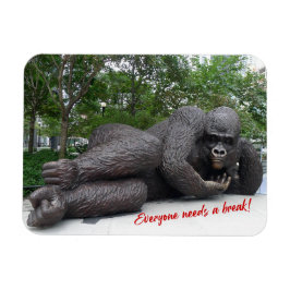 Íman O Rei Nyani faz uma pausa. NYC - ímã fotográfico