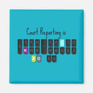 Íman O relatório da corte é ímã legal do teclado de