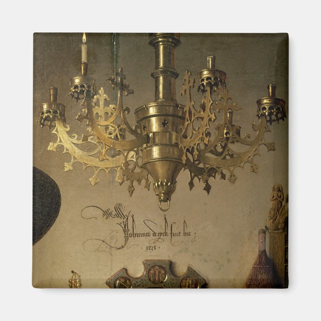 Íman O retrato de Giovanni Arnolfini (Frente)