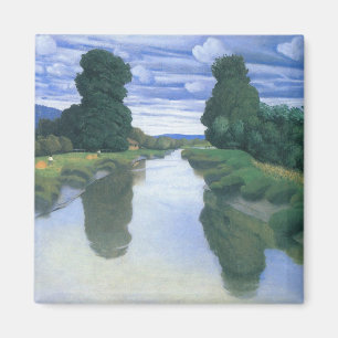 Íman O Rio em Berville por Felix Vallotton, Arte Fino