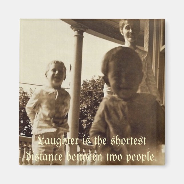 Íman O riso é a distância mais curta entre duas pessoas (Frente)