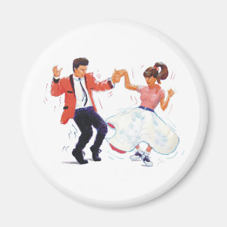 Íman O rock and roll clássico Jive a dança
