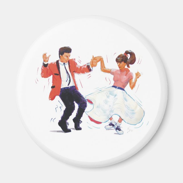 Íman O rock and roll clássico Jive a dança (Frente)