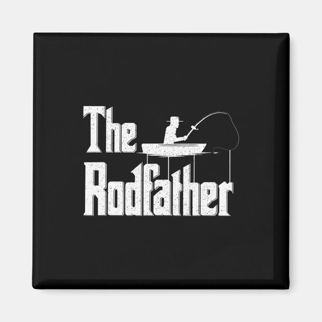 Íman O Rodfather Presente Divertido para Pai Pescador  (Frente)