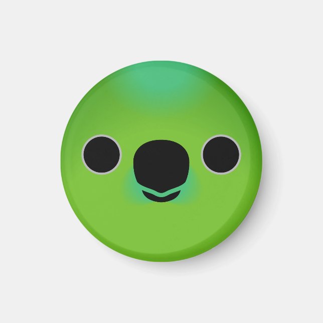 Íman O rosto de um papagaio pigmeu de Finsch (Frente)