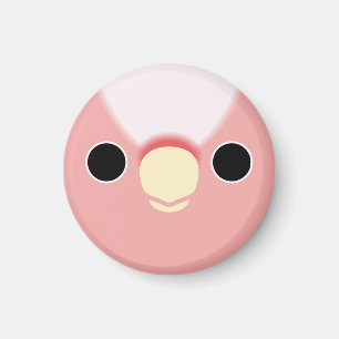 Íman O rosto de uma Cockatoo Rosa
