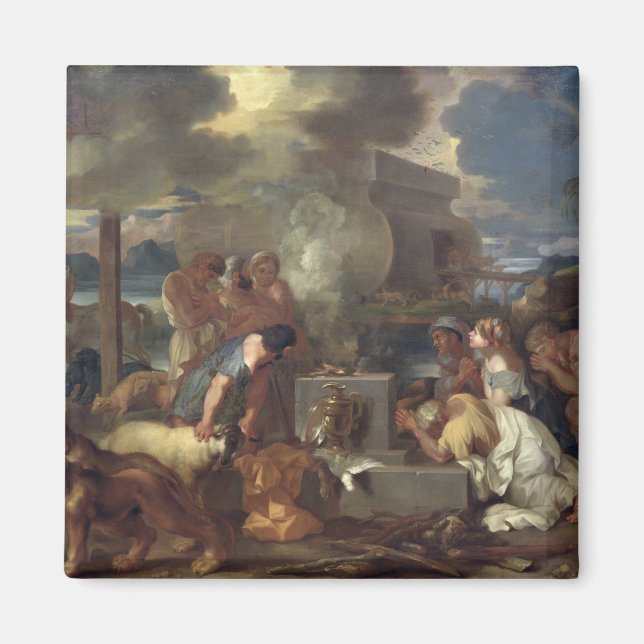 Íman O Sacrifício de Noah, c.1640 (Frente)