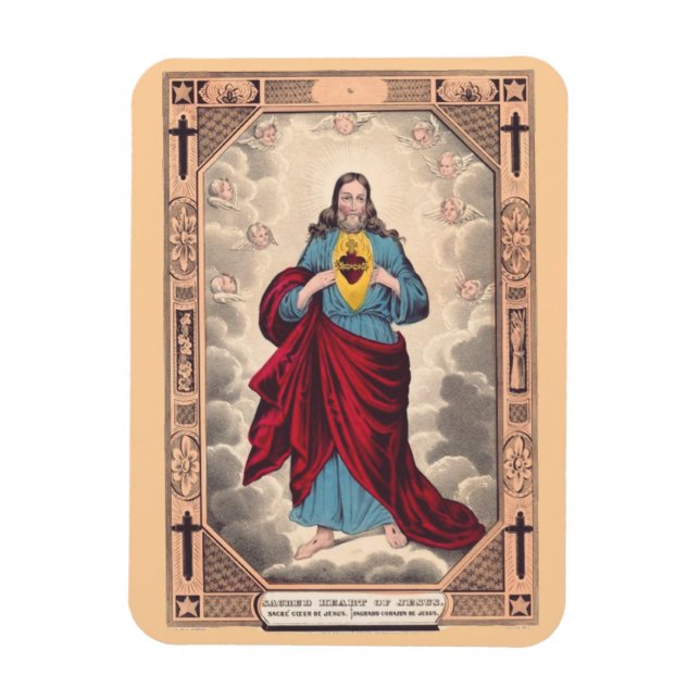 Íman O Sagrado Coração de Jesus (Vertical)