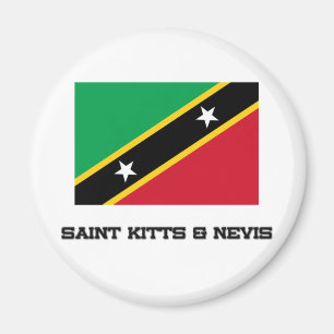 Íman O santo Kitts & Nevis embandeira