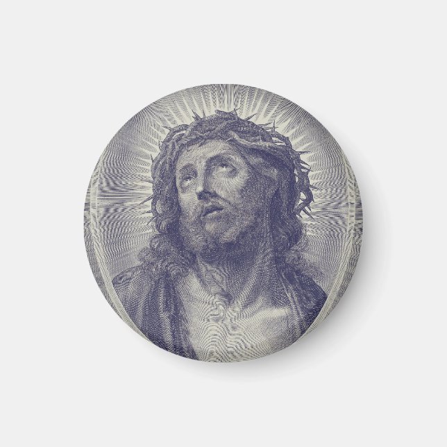 Íman O Santo Rosto De Jesus Com Coroa De Espinhos Arte (Frente)