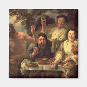 Íman O Satyr e os camponeses