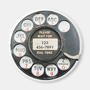 Íman O seletor velho do telefone, adiciona o número