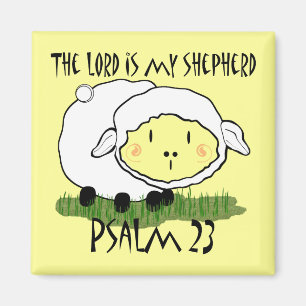 Íman O SENHOR é meu pastor Salmo 23 Camiseta infantil -