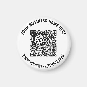 Íman O seu código QR e o seu ímã personalizado de texto