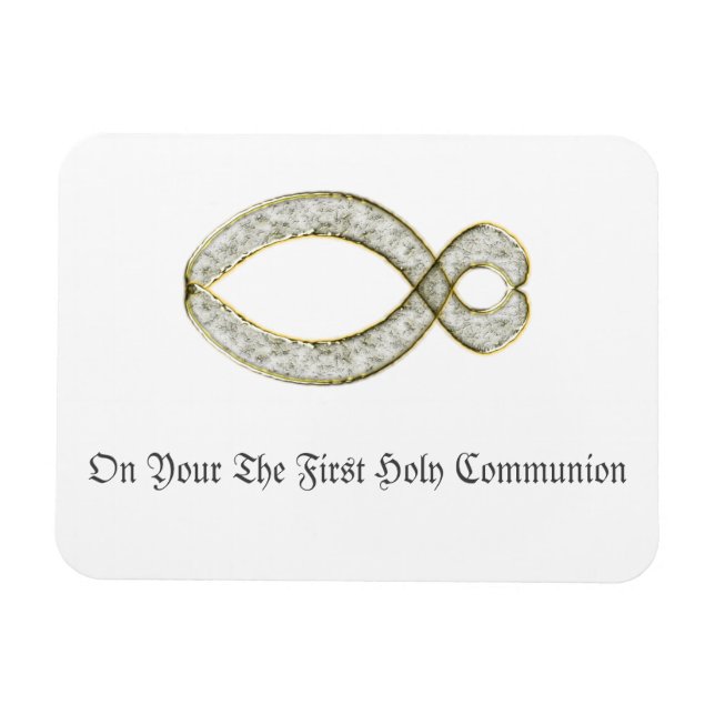 Íman O símbolo de Fish Christian. (Horizontal)