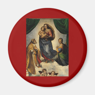 Íman O "Sistine clássico Madonna" de Raphael (cerca de