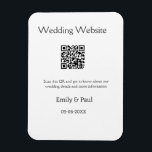 Íman O site de casamento detalhes scan QR adicionar nom<br><div class="desc">Design</div>