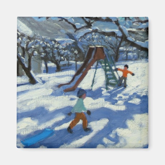 Íman O slide no inverno da Rua de Bourg Moritz (Frente)