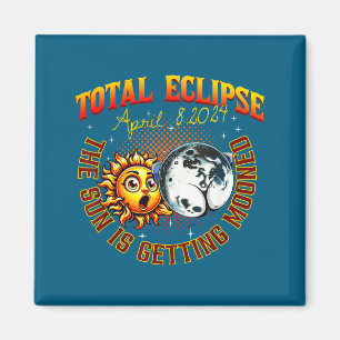 Íman O Sol Está Ficando Enlunado Eclipse Total Solar