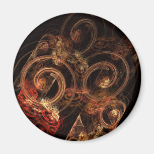 Íman O som do Abstrato de música com o ímã redondo