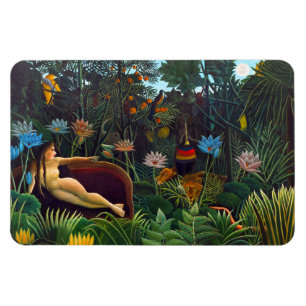 Íman O sonho (1910) pelo pintor francês Henri Rousseau