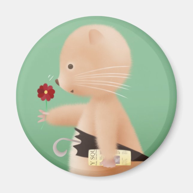 Íman O Sr. Hamster vai trabalhar (Frente)