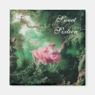 Íman O SWEET, SEXTA Fúchsia rosa verde