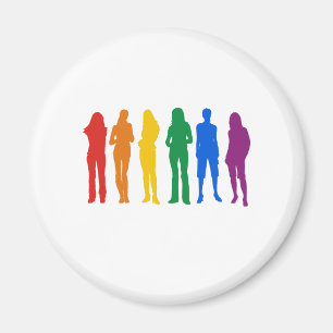 Íman O t-shirt das mulheres do orgulho gay