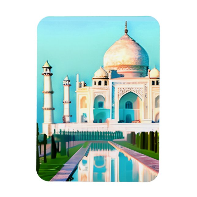 Íman O Taj Mahal sob um céu amanhecer (Vertical)