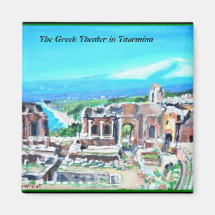 Íman O teatro grego em Taormina - ímã