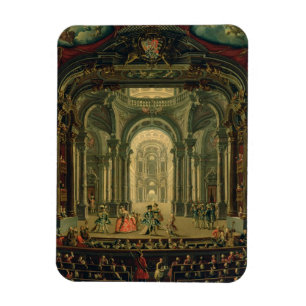 Íman O Teatro Reale em Turin (óleo em canvas)