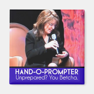 Íman O Teleprompter de Sarah Palin: A Mão-o-Prompter