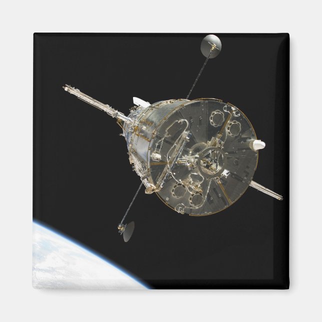 Íman O Telescópio Espacial Hubble em órbita acima da Te (Frente)