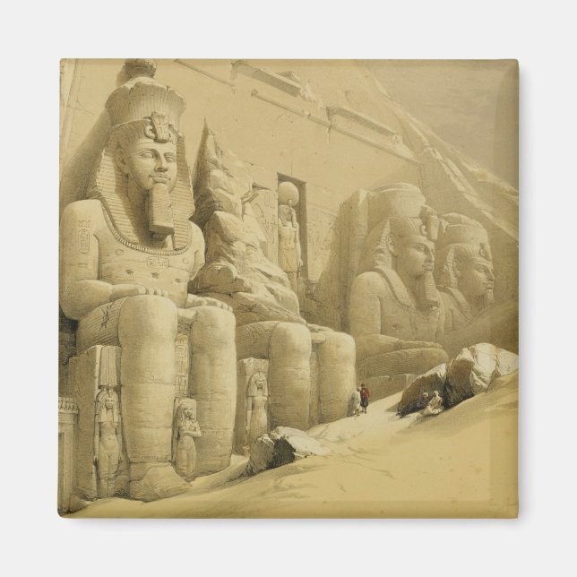 Íman O templo Excelente de Abu Simbel, Nubia, do Egito (Frente)