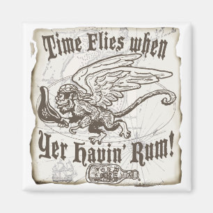 Íman O tempo engraçado voar quando YER que come o rum