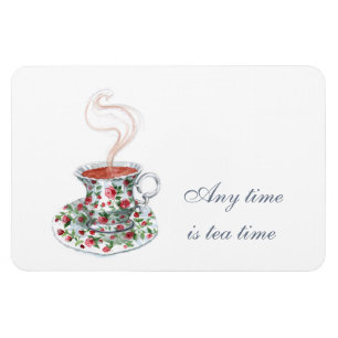 Íman O tempo todo é hora de chá Tea Slogan Cote Vinta