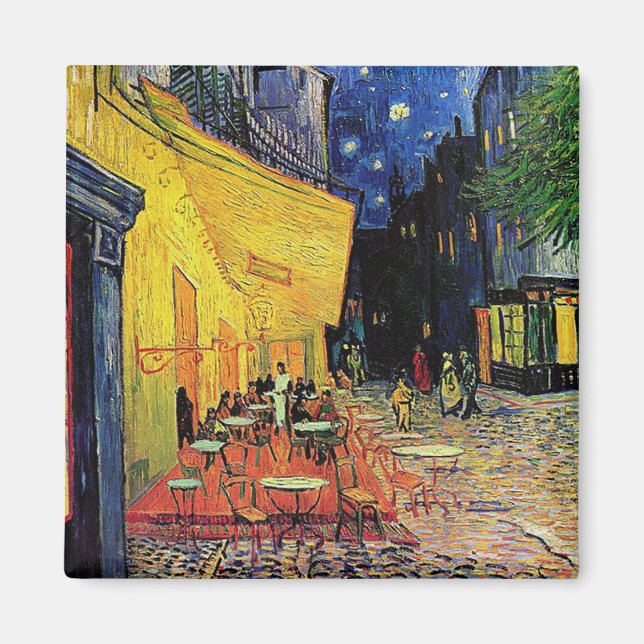 Íman O terraço de café no local do fórum, Arles, em (Frente)