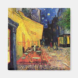 Íman O terraço do café em Arles, na noite - Van Gogh