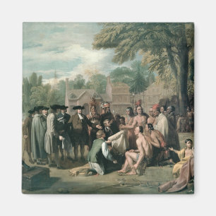 Íman O Tratado de William Penn com os indianos dentro